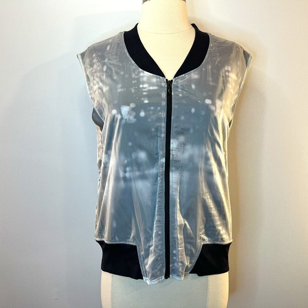 LIME & VINE Women's Black Double Layer Ella Vest - Size Medium - NWT $79